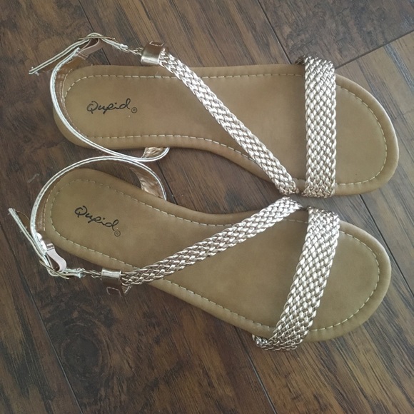 Size 8 Rose Gold Sandals - only worn once! - Picture 3 of 3