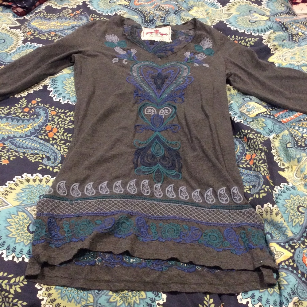 Johnny Was embroidered tunic