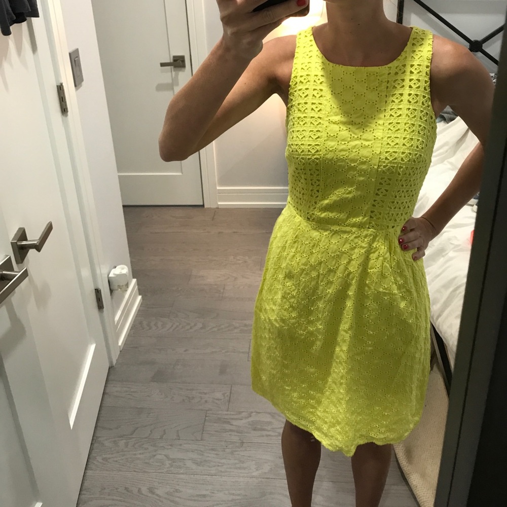 Old Navy yellow eyelet dress