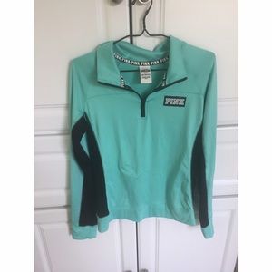 PINK Quarter Zip( worn once)