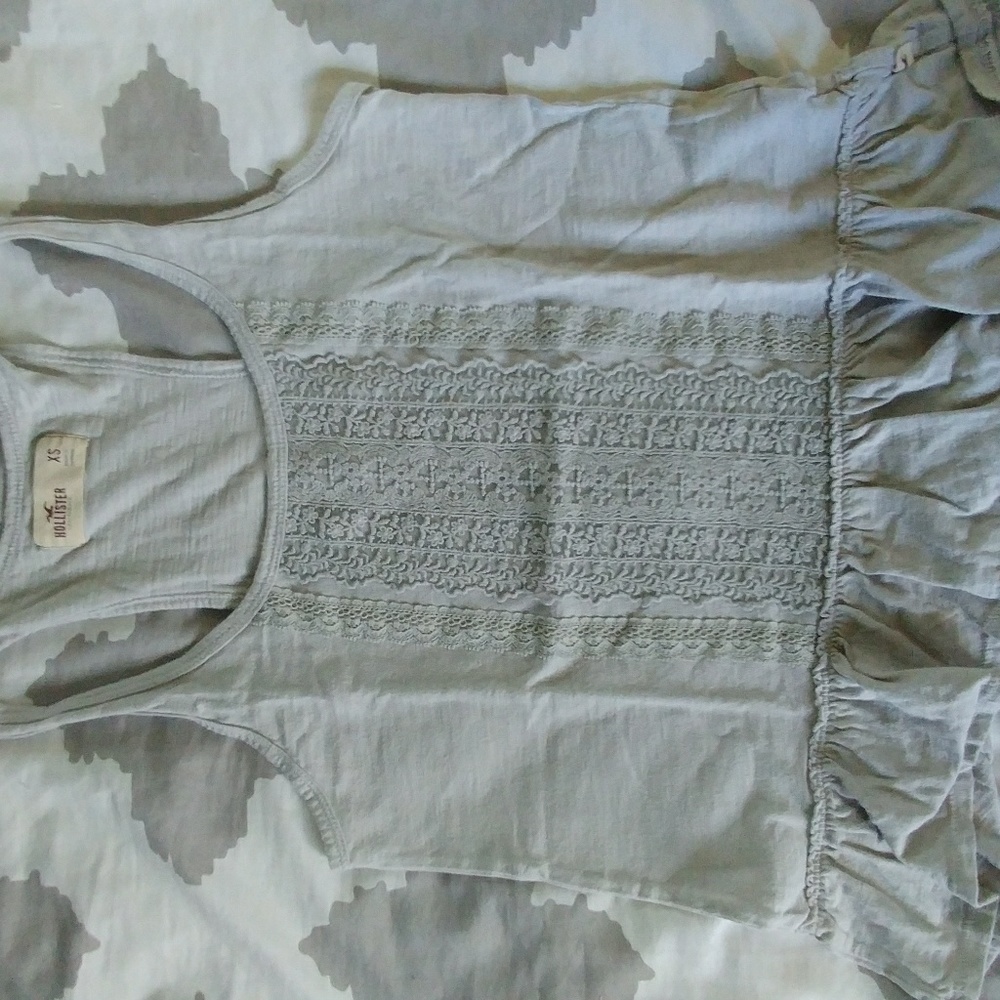 Hollister racerback tank with pretty detailing