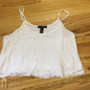 NWOT White Lace Tank Top