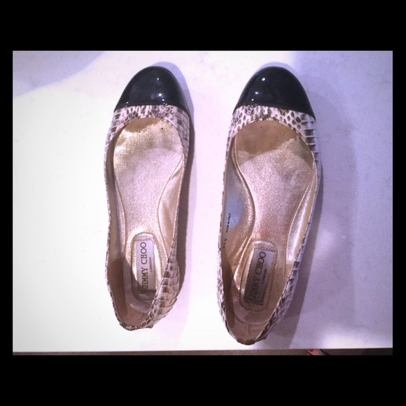 Jimmy Choo leather ballet flats - Picture 1 of 2