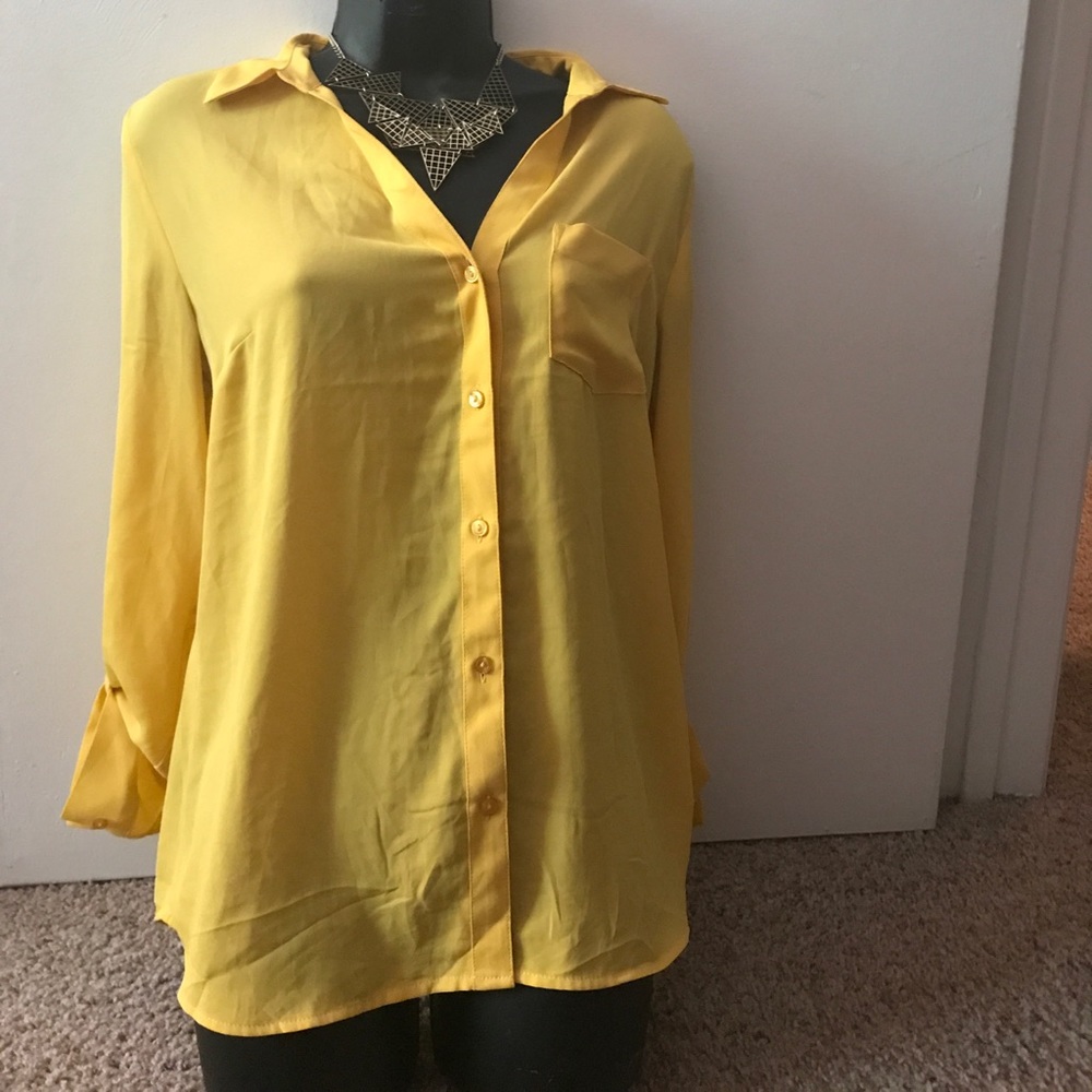 Canary Yellow blouse sent to Houston
