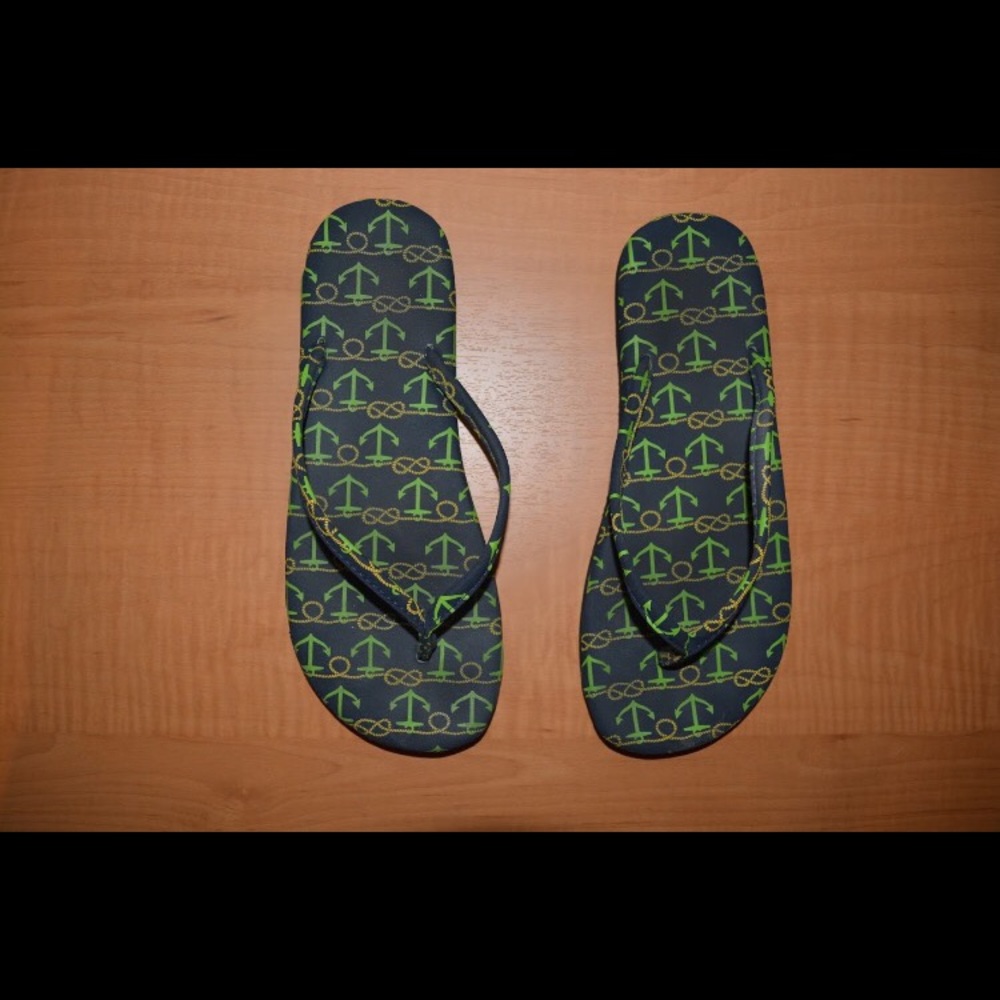 Nautical flip flops