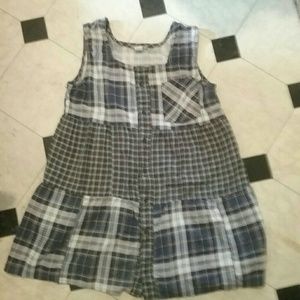 *FINAL SALE* Urban Renewal flannel tunic tank