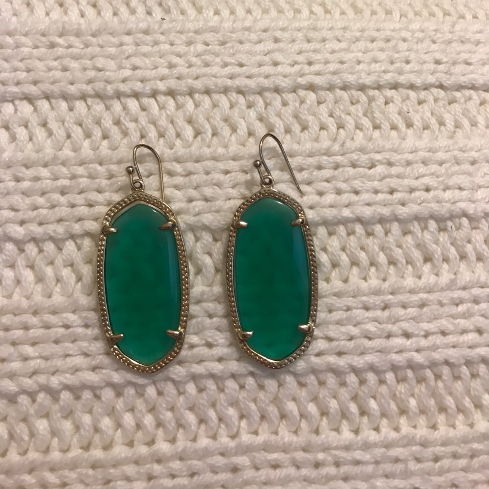 Kendra Scott 'Elle' earrings, green