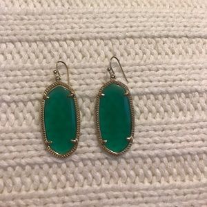 Kendra Scott 'Elle' earrings, green