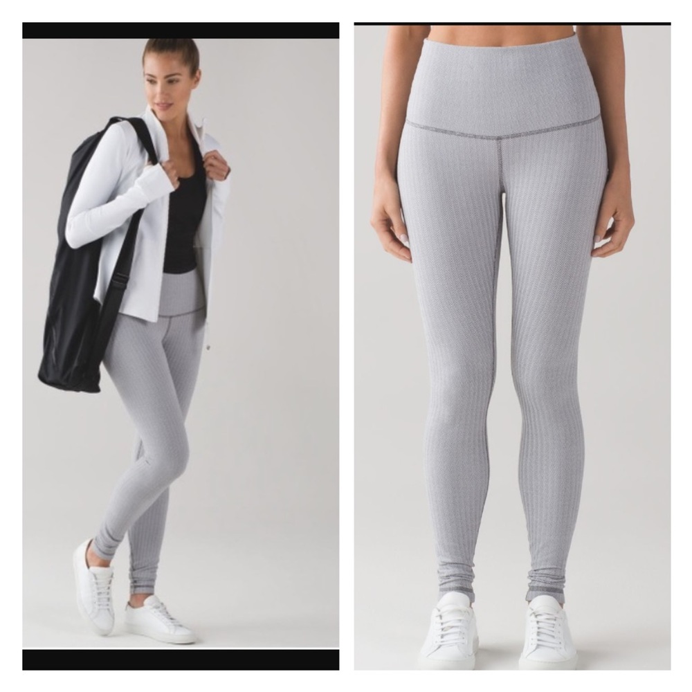 🌿RARE🌿Lululemon NWT HERRINGBONE WONDER UNDER - Picture 1 of 3