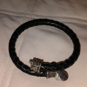Alex & Ani Black Braided Bracelet