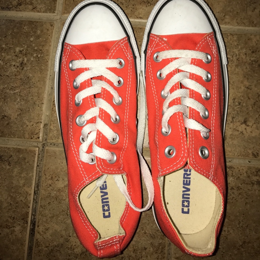 Brand new orange converse