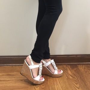 Steve Madden wedges - white