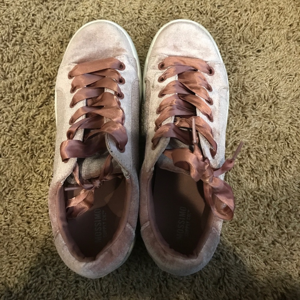 Mossimo Mauve Velvet Sneakers