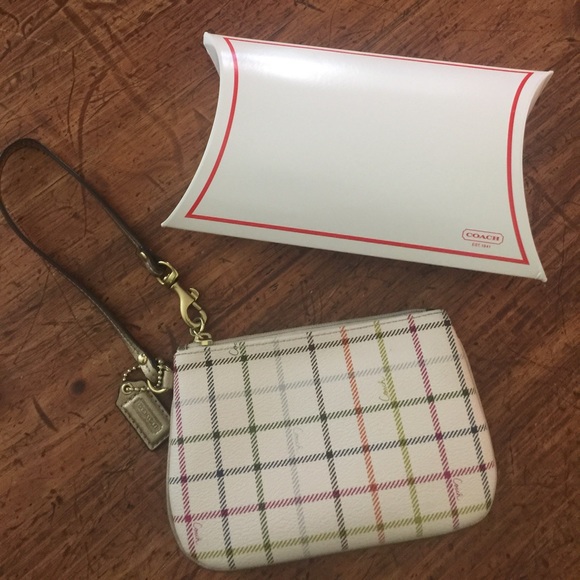 Coach Handbags - Coach Tattersall Wristlet
