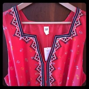 Gap size Large red maxi dress. Gorgeous detail!