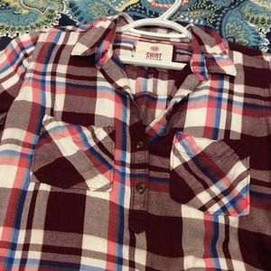 NWOT Plaid tunic with pockets