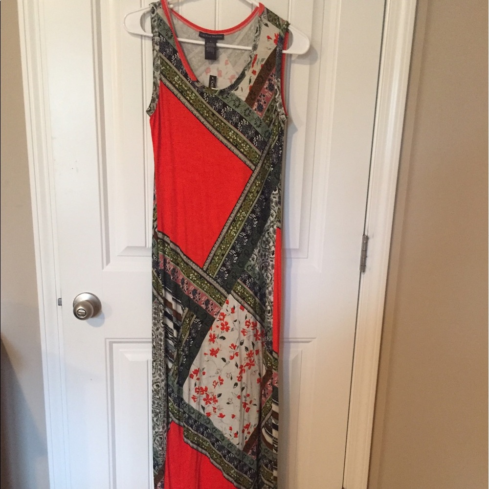 ⚡️NWT⚡️ Patchwork maxi dress