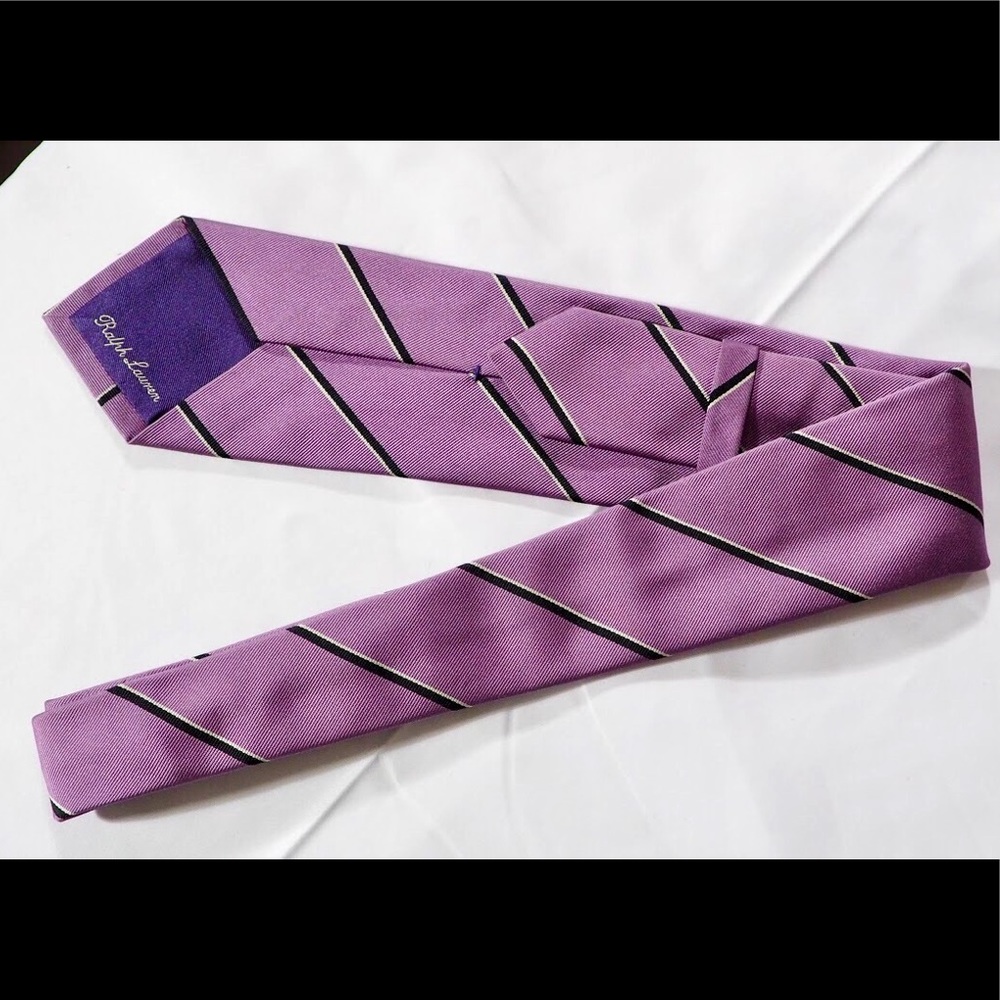 $235 Ralph Lauren Purple Label - Lavender Stripe