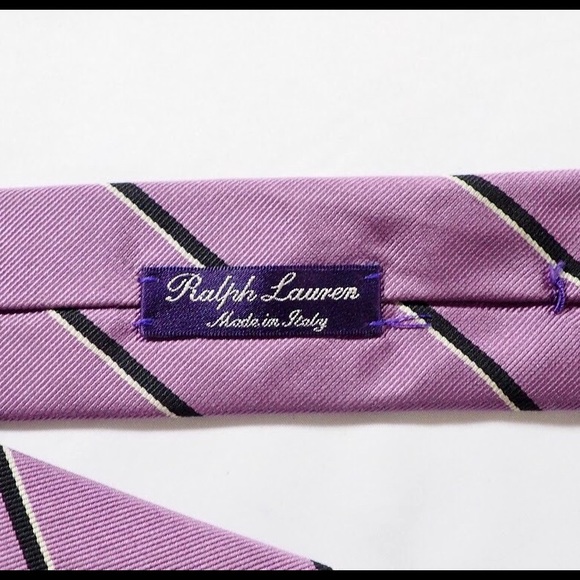 $235 Ralph Lauren Purple Label - Lavender Stripe - Picture 2 of 6