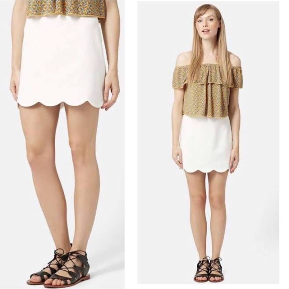 Topshop Scallop skirt