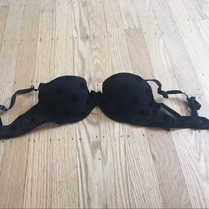 Black Polka-Dot Bra
