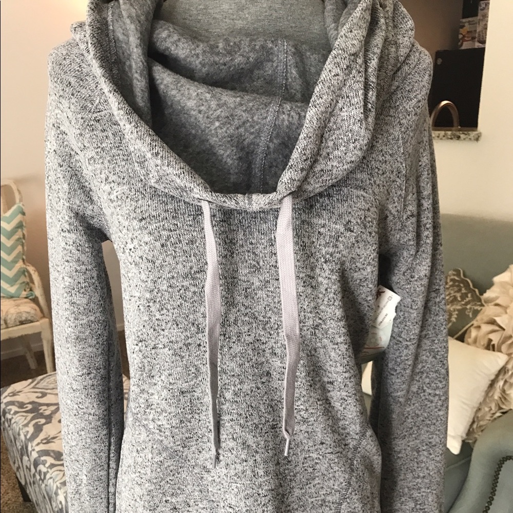 Gray sweater dress
