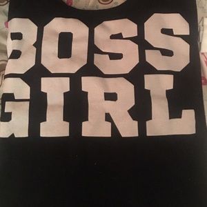 This is a Boss Girl Long Sleve Fleece Shirt