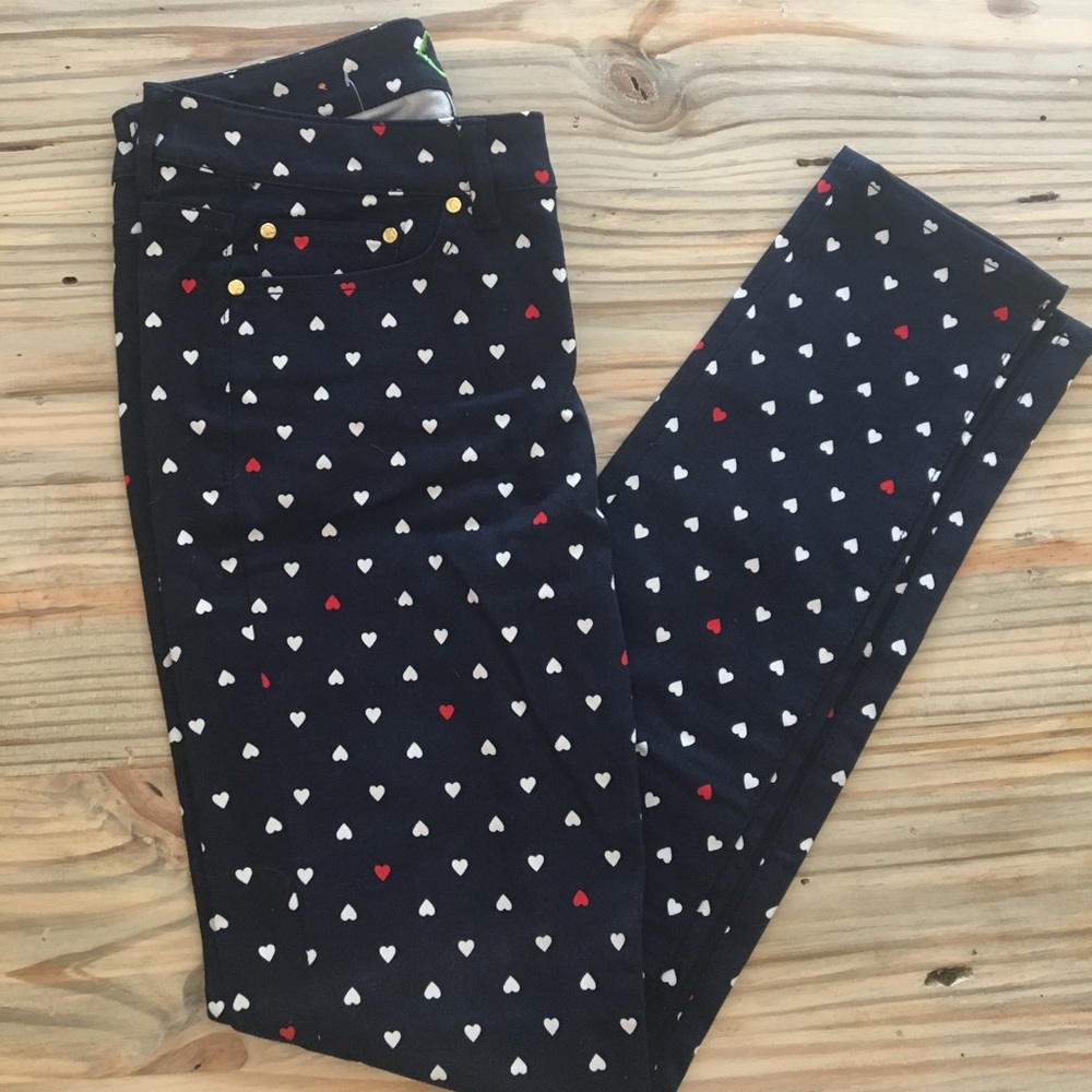 Skinny jeans with hearts