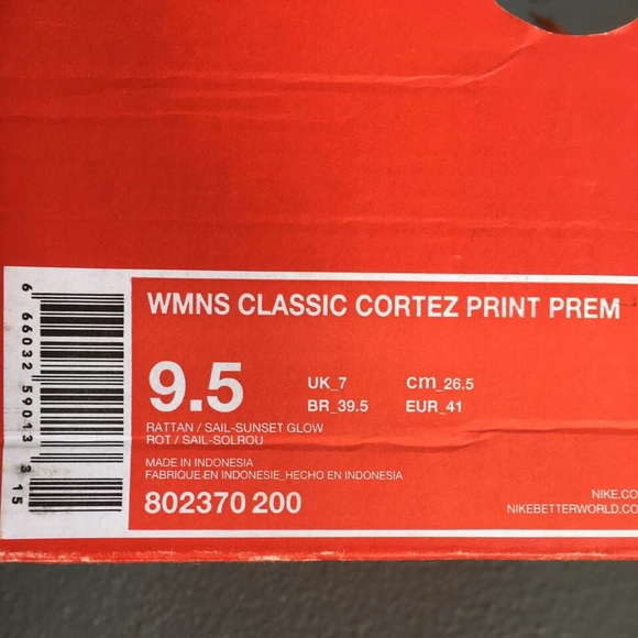 Classic Cortez Print Prem W, size 9,5 - Picture 8 of 8