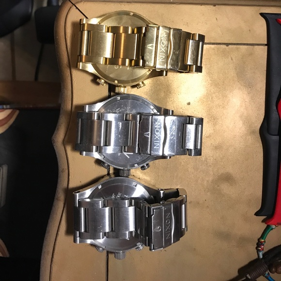 Nixon 51-30/ 3 Watch pack/gold/gun metal/silver - Picture 2 of 5