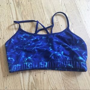 Blue Sports Bra