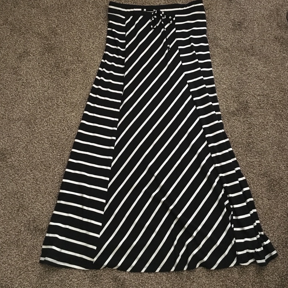 Striped Maxi Skirt