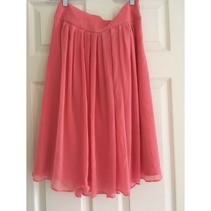 WHBM Pink Midi Skirt