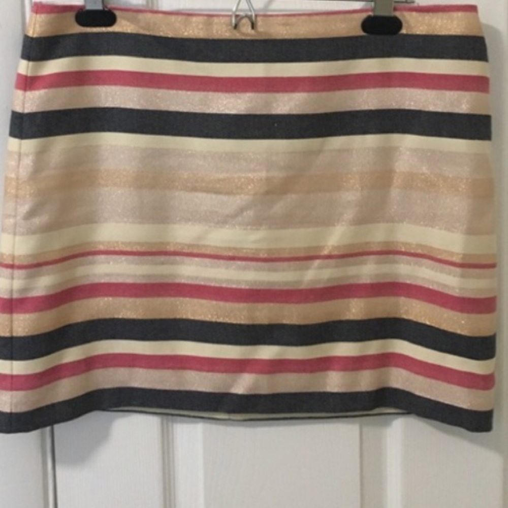 Jcrew Stripped Mini Skirt