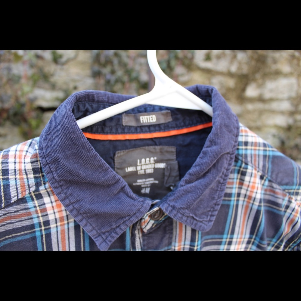 Men's padded elbow casual button down