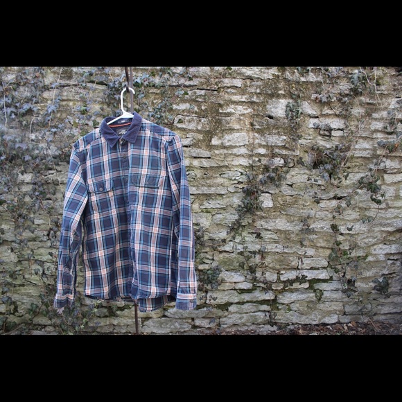 Men's padded elbow casual button down - Picture 4 of 4