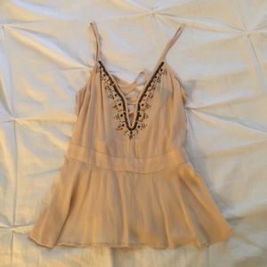 NWOT. Forever 21 peplum strappy tank top