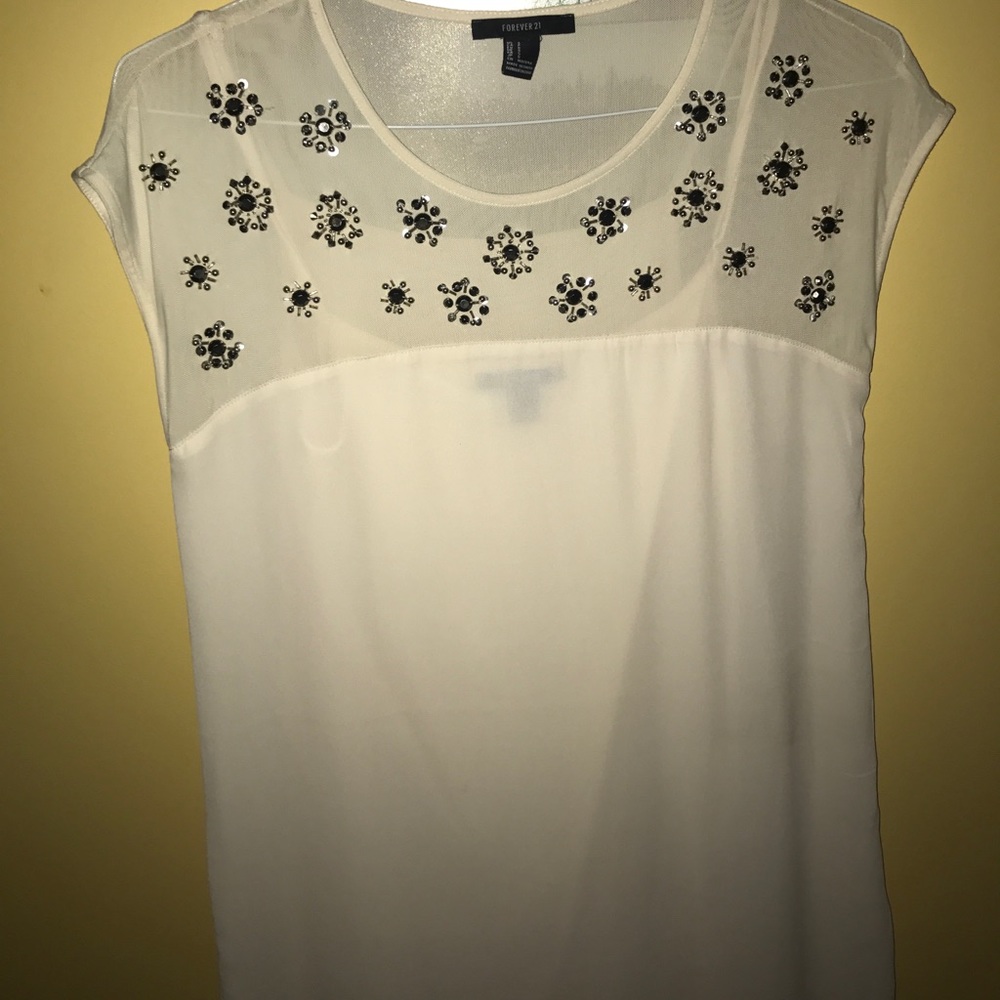 Forever 21 white party dress