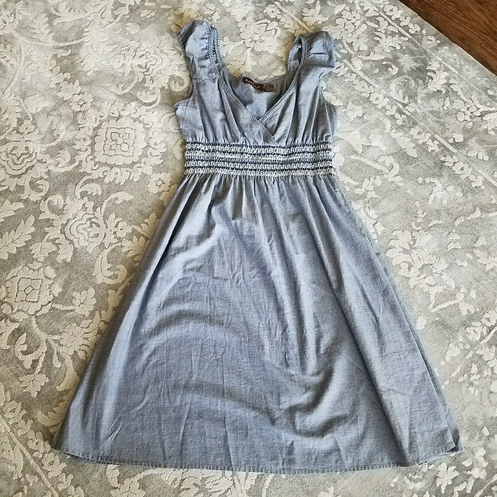 Chambray Boho Dress