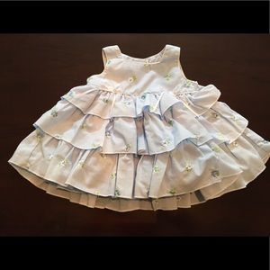 Light blue ruffle dress