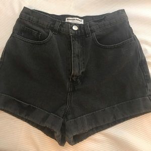 American Apparel mom high waisted shorts
