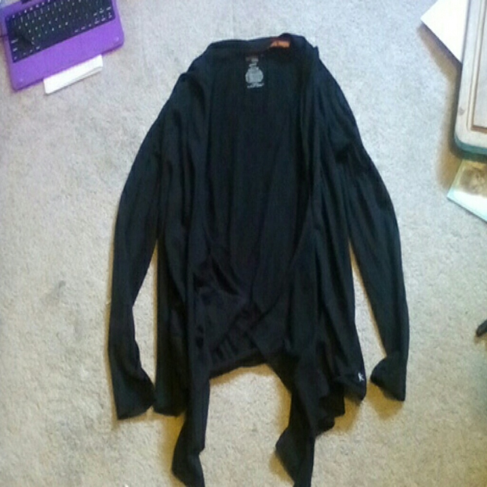 Semi fitted black cardigan