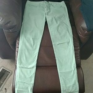 Mint Green Corduroy Jeggings
