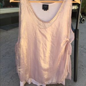 Deletta sheer silk blouse