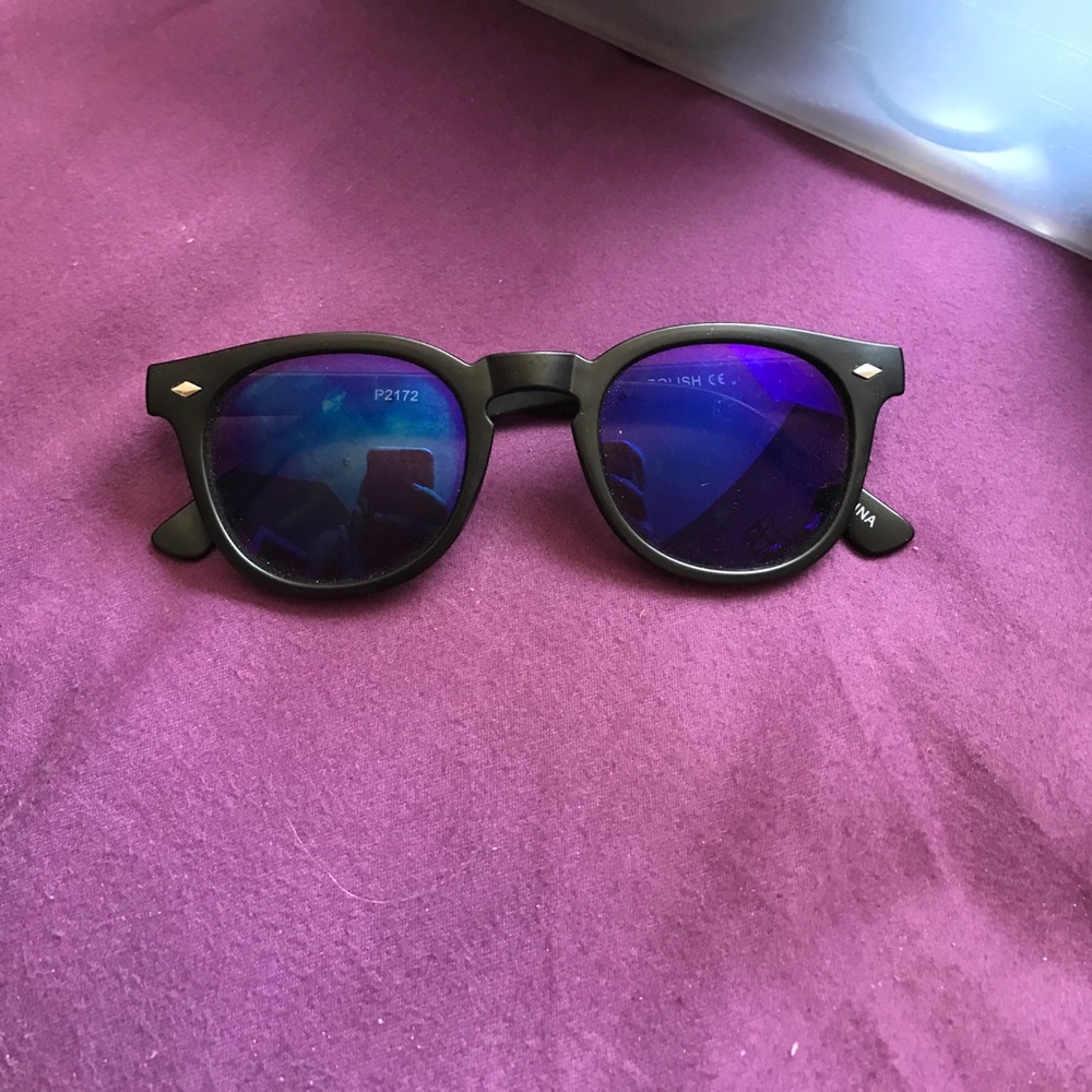 Blue tint sunglasses