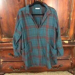 Free People Flannel Dress