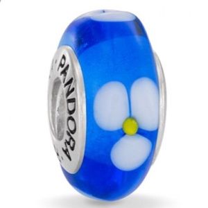 Blue glass PANDORA CHARM