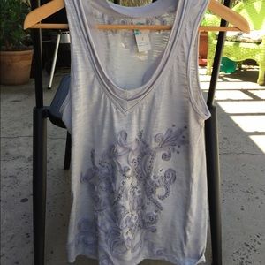 Beaded detailed tank top
