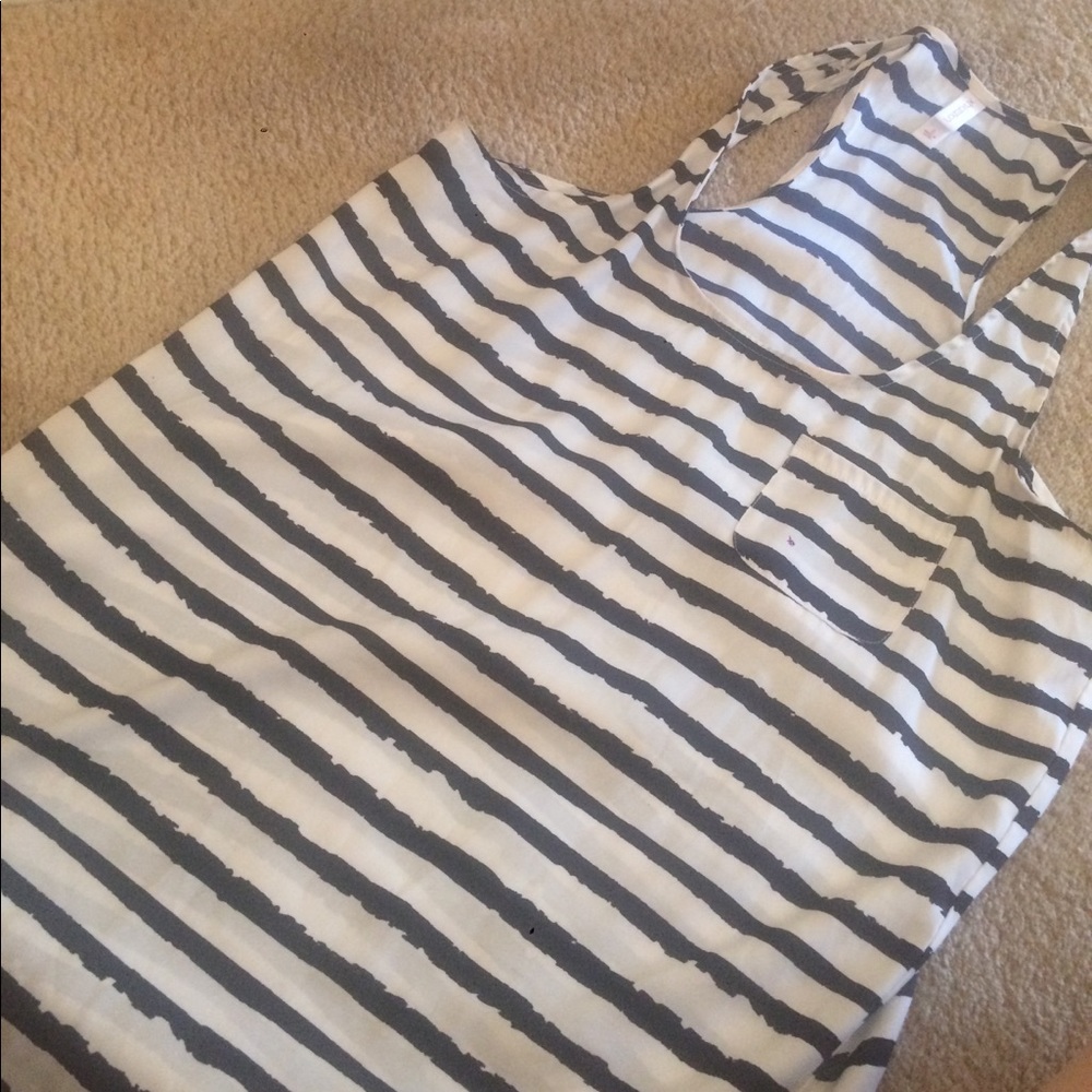 Xhilaration - striped top - sleeveless
