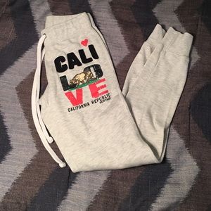 Beige Jogger Sweatpants